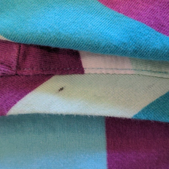 Columbia PFG Omni Wick Women's Size XL Striped Short Sleeve Popover Top - Picture 12 of 13